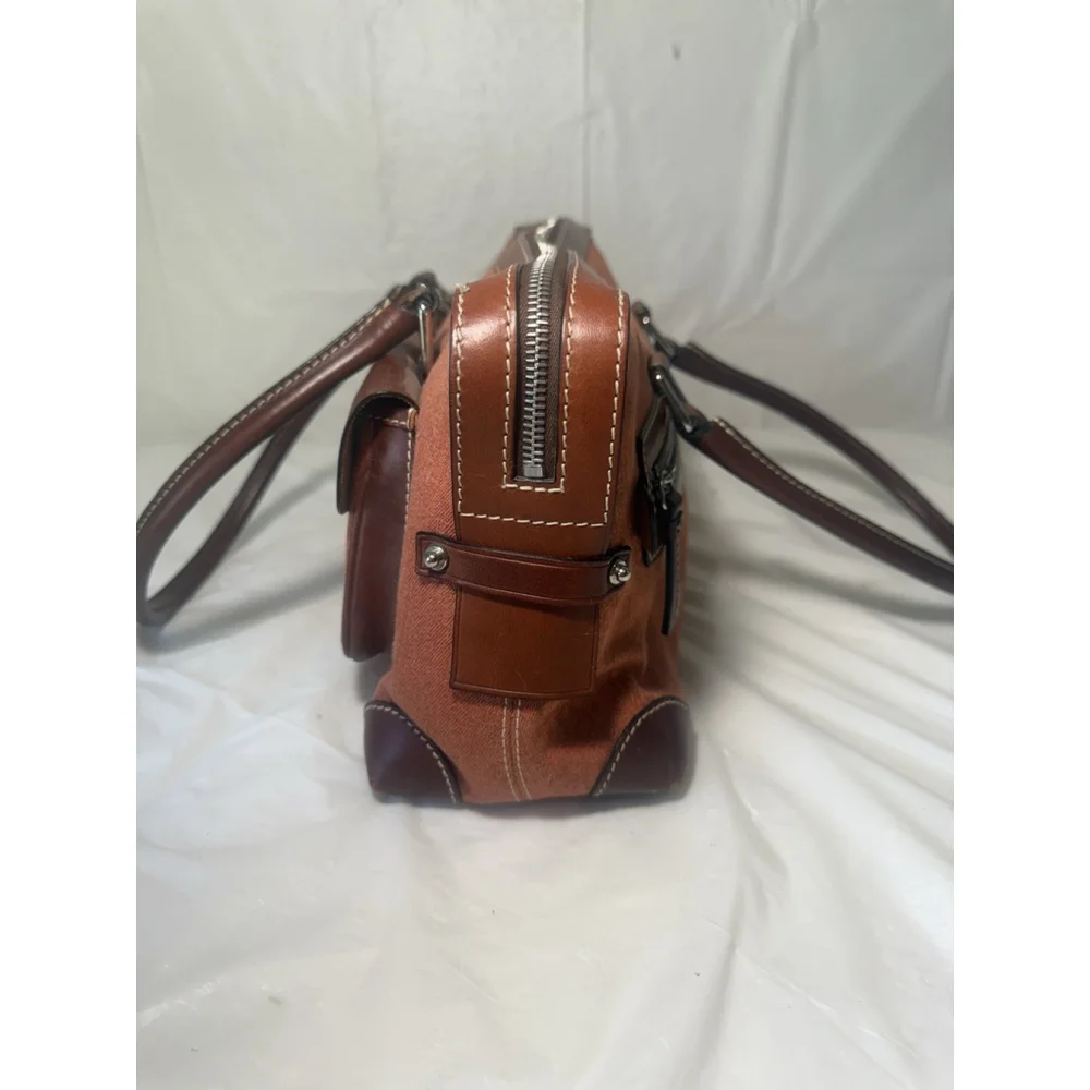 Dooney & Bourke Double Pocket Signature Satchel